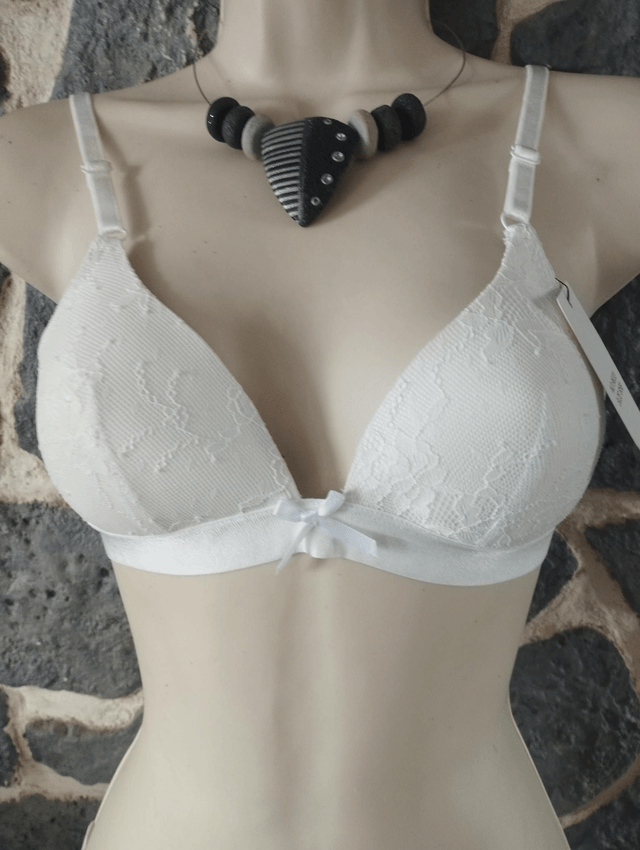 Ensemble sans armatures avec leger rembourrage blanc