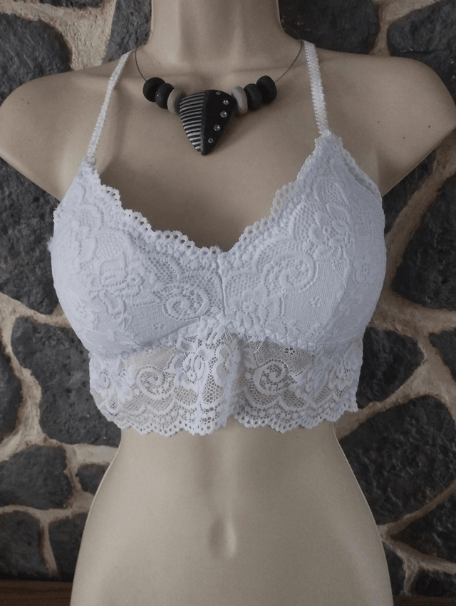 Brassière blanche taille M 
