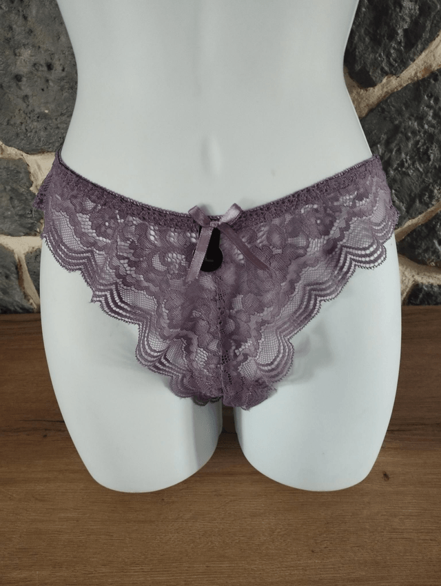 Ensemble parme et beige avec rembourrage et armatures, push up