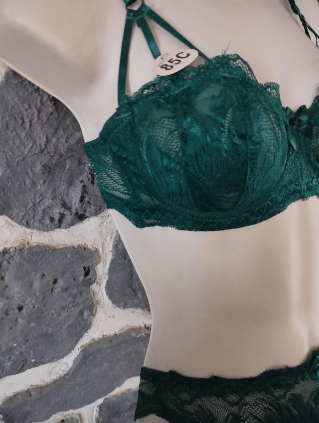 Ensemble vert sans rembourrage avec armatures