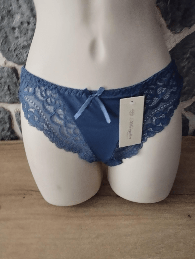 Ensemble bonnet B bleu jean avec armatures et léger rembourrage
