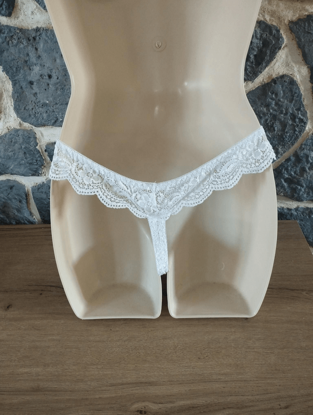 Tanga blanc 
