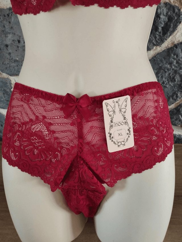 Ensemble bonnet E rouge grenat sans rembourrage du 95E au 110E