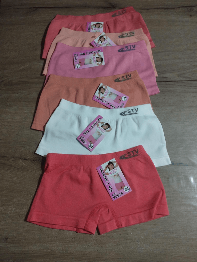 Lot de 6 shortys filles taille 2 ans