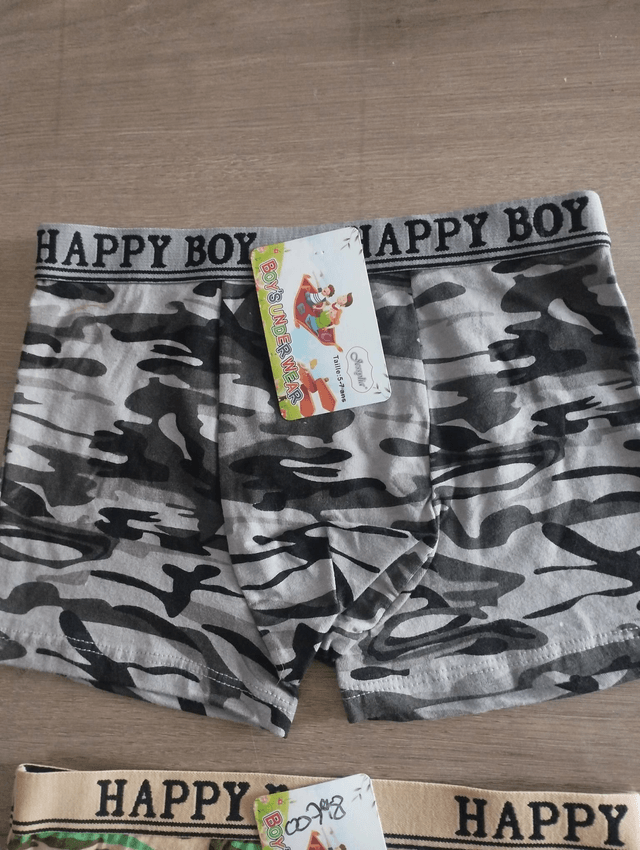 Lot de trois boxers garçons 5 ans 