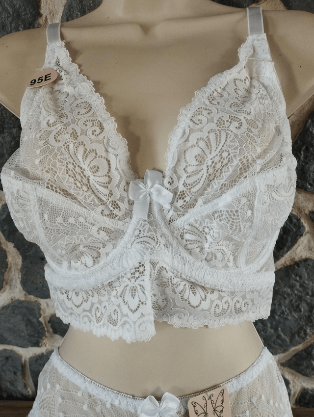 Ensemble bonnet E blanc sans rembourrage du 95E au 110E