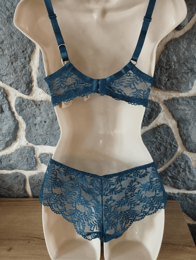 Ensemble Bonnet D bleu canard avec armatures