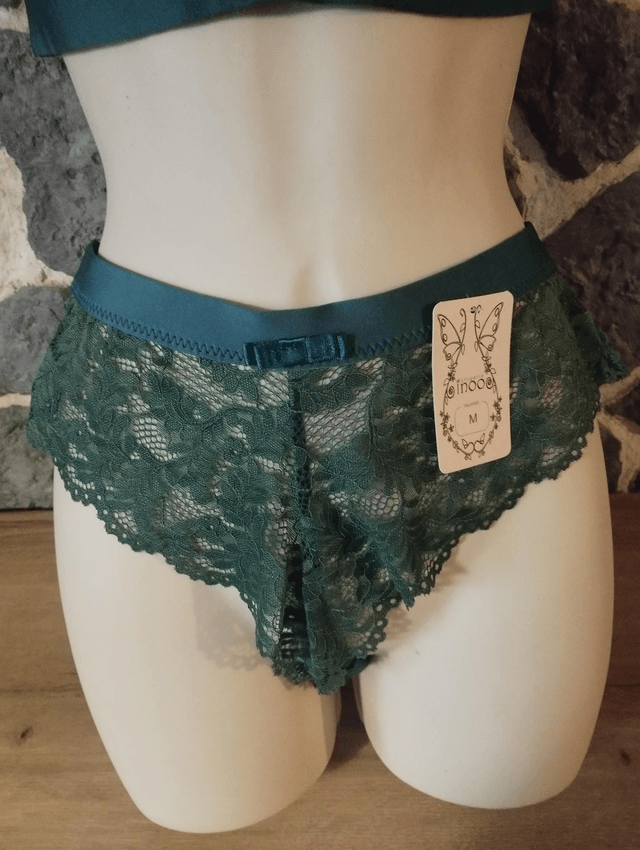 Ensemble triangle sans armatures ni rembourrage vert