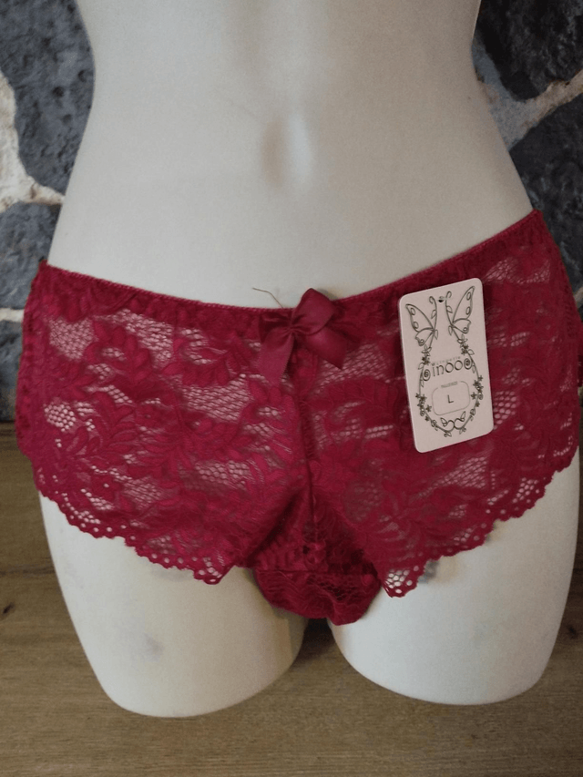Ensemble rouge grenat avec armatures 16176