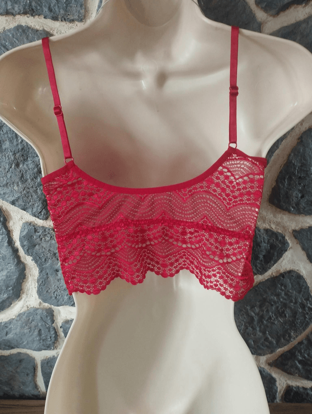 Brassière rouge Dos arrondi taille L