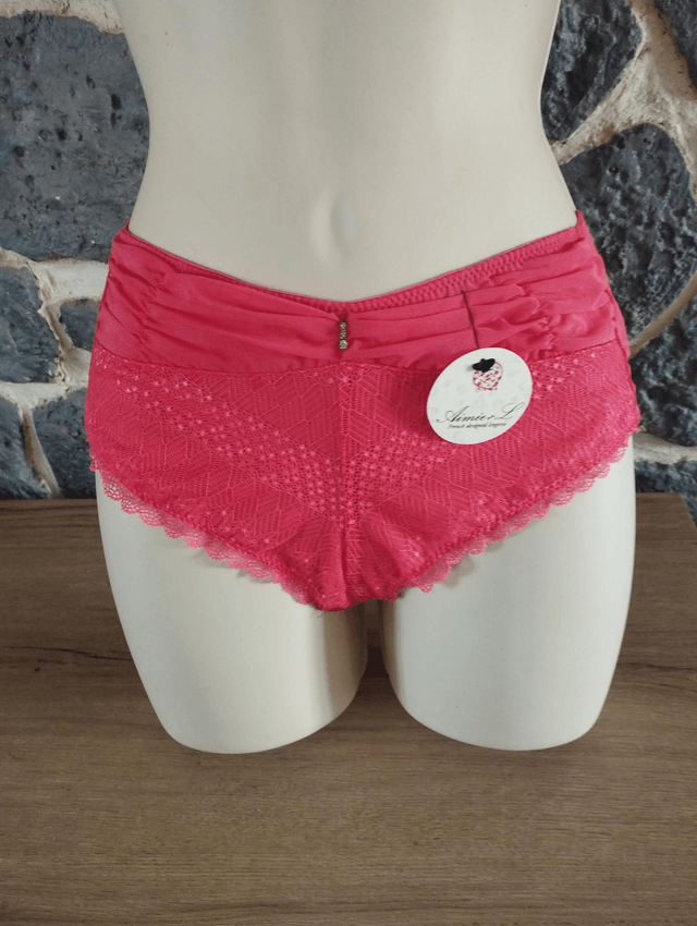 Ensemble Corail sans rembourrage avec armatures et sa culotte