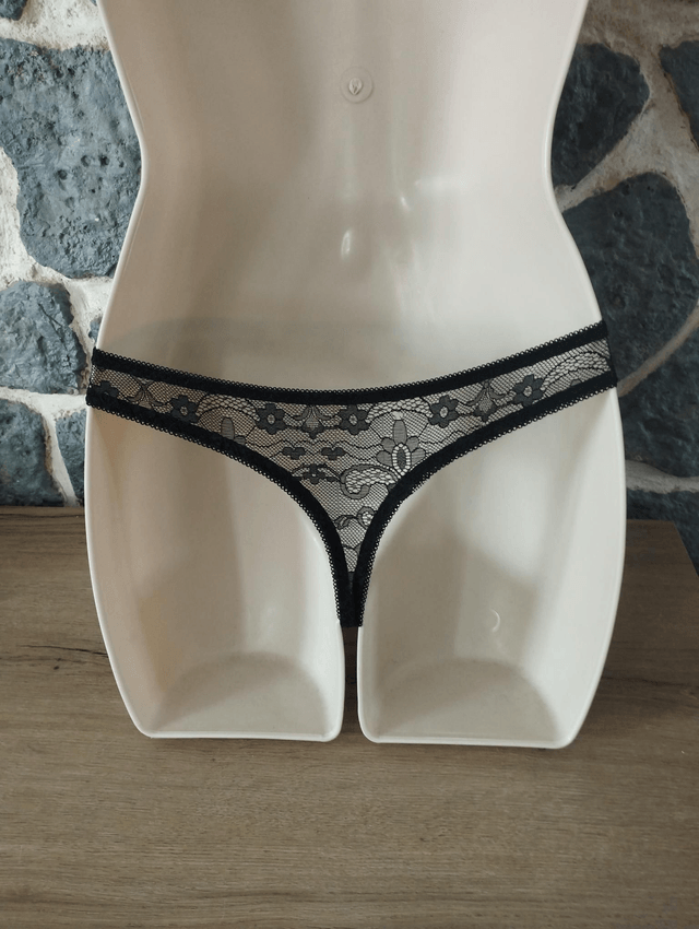 Tanga noir invisi 