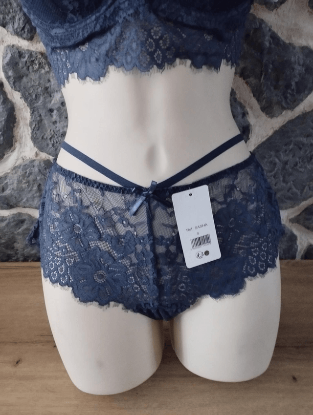 Ensemble bleu jean avec rembourrage léger et armatures