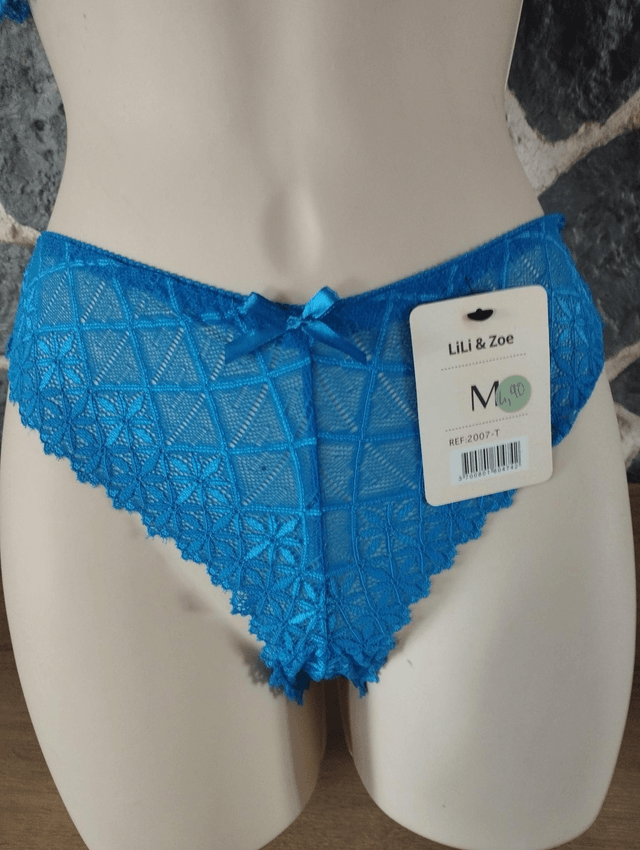 Ensemble triangle sans armatures bleu royal