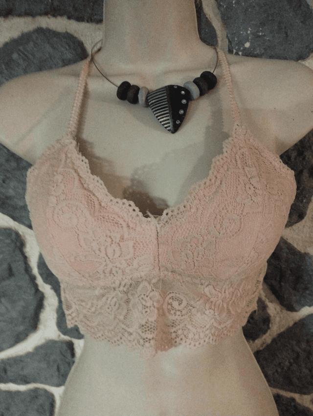 Brassière rose dos original taille M