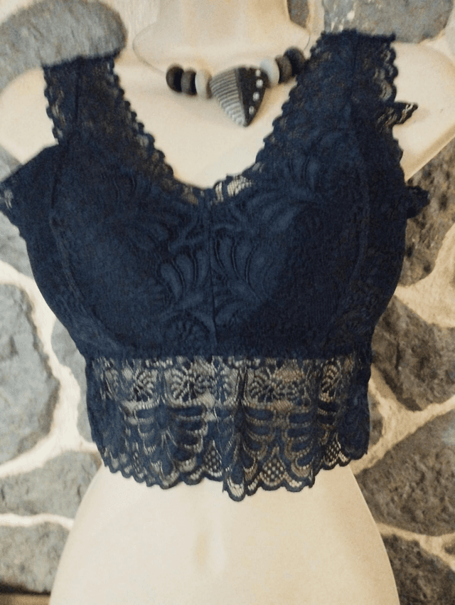 Brassière bleue grande taille XXL